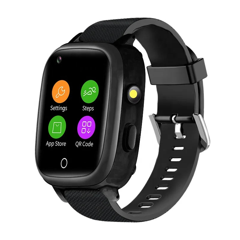 Senior 4G GPS Watch - Fall Alert, SOS, Heart & Oxygen Monitor, Medication Reminder